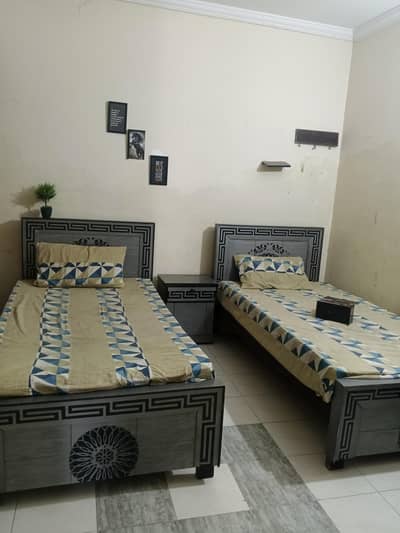 Singel 2 beds 2 side tables with mattress