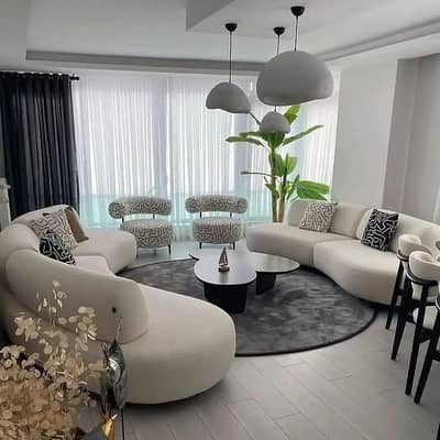 L shape sofa , sofa set , wooden sofa , solid sofa set , sofa with tab