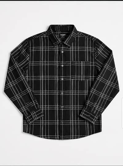 *Ceremony Black Windowpane Check Shirt*
