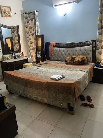 Solid Bed, sofa 6 seater and other small furniture for sale