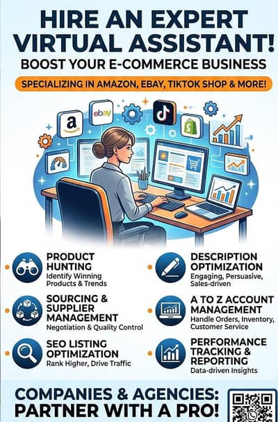 E-Commerce VA for Hire – A-Z Account Management & Product Hunting