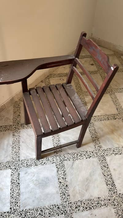 School Chairs with Arm Desk