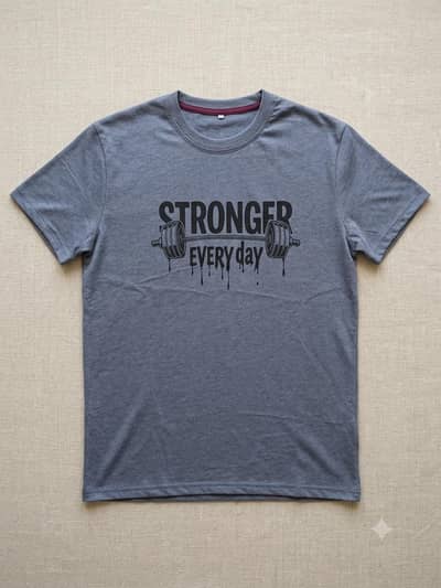 Mens slim fit graphics gym t shirt