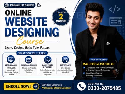 ONLINE WEBSITE DESIGNING COURSE