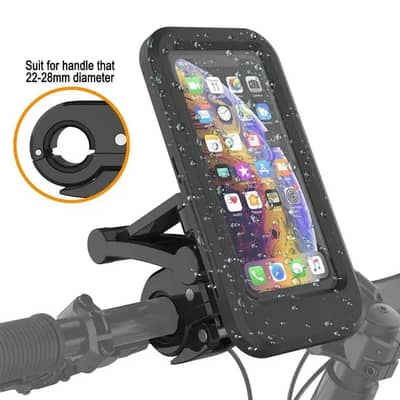 Bike Mobile Holder | 360° Waterproof | Fits 4.5-6.9" Phones
