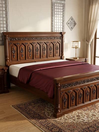 original shisham wood bed set