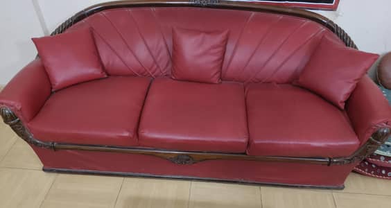 5 seater sheesham wood sofa set