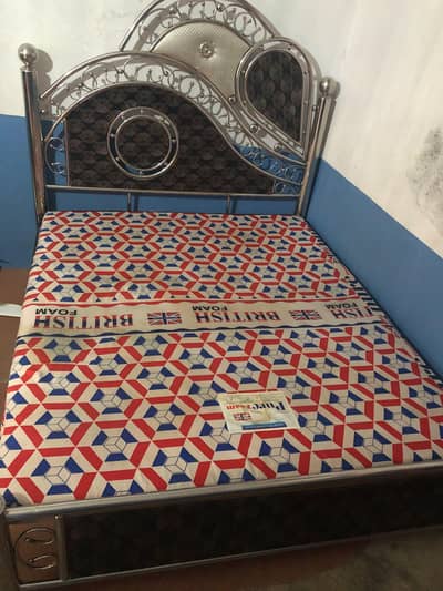 bed with mattress