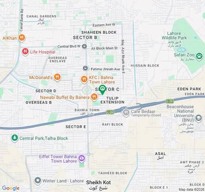 Tulip Block Open 10 Marla Plot For Sale Open Hot Location Bahria Town Lahore