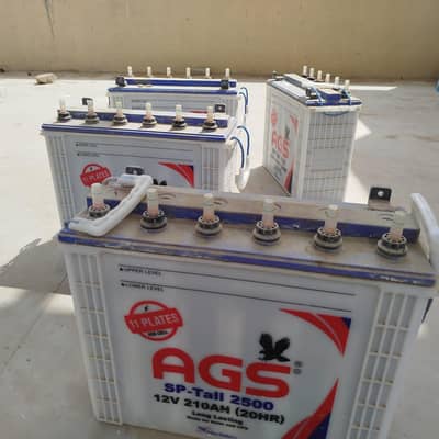 Used Batteries removed from solar panels