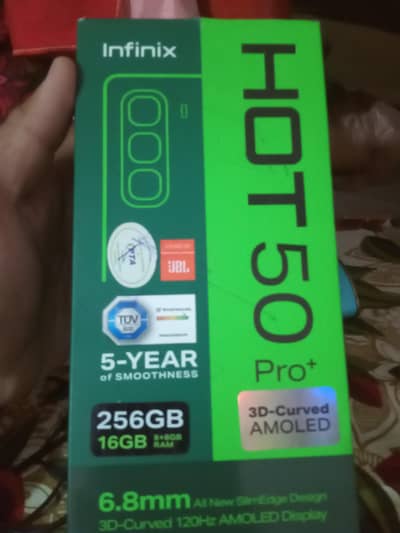 Infinix hot 50pro plus edge 8/256 9/10 pta prove