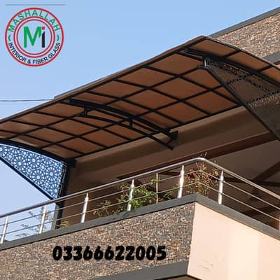 Fiber Glass-Fiberglass shade-car parking shade-fiberglass window--shed