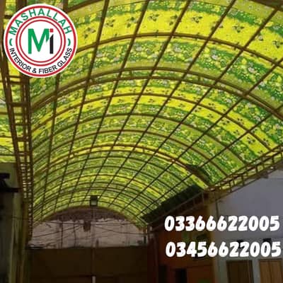 Fiber Glass-Fiberglass shade-car parking shade-fiberglass window--shed