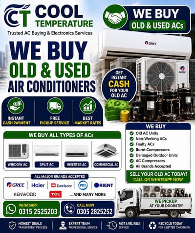 Sell Your Old AC | Free Pickup | Instant Cash | Karachi