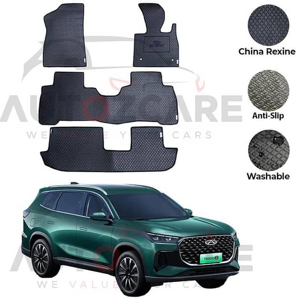 Chery Tiggo 8 Pro Hybrid China Rexine Floor Mat 5PCS - Model 2026