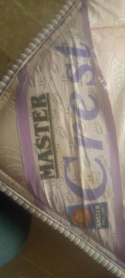 iron bed and master crest spring mattress