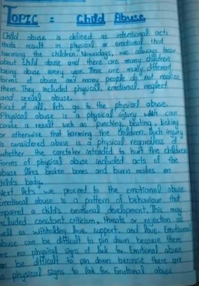 Assessment writing