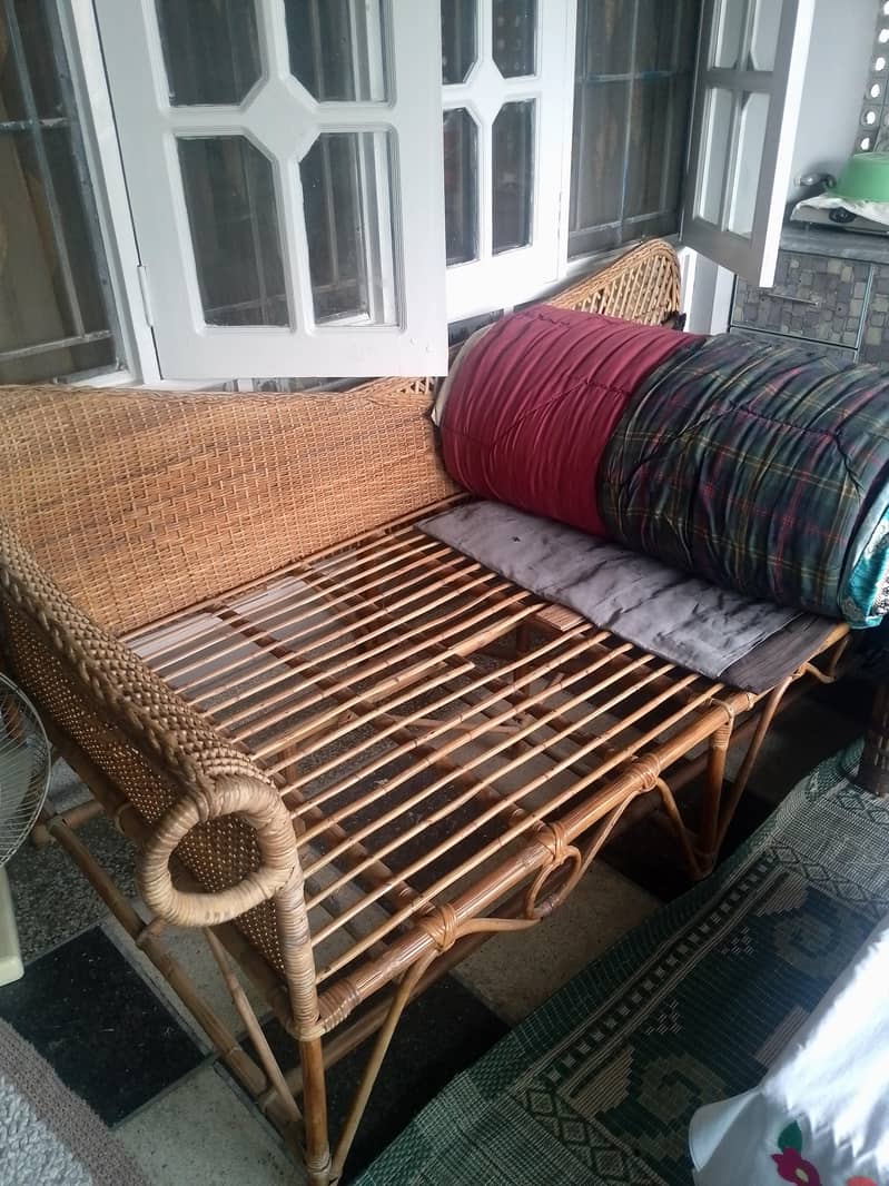 Cane sofa bed 3