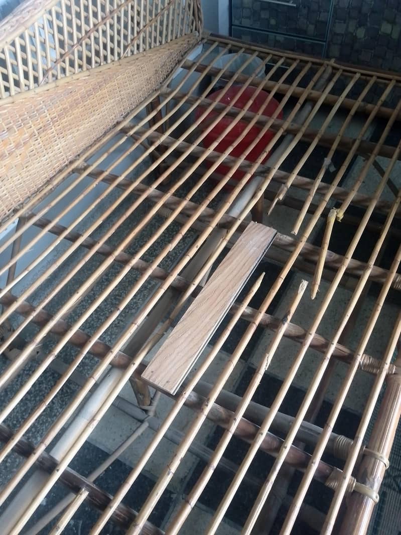 Cane sofa bed 4
