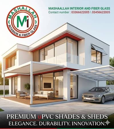 outdoor sheds \ upvc outdoor shade \ upvc windows \ upvc roofing sheet