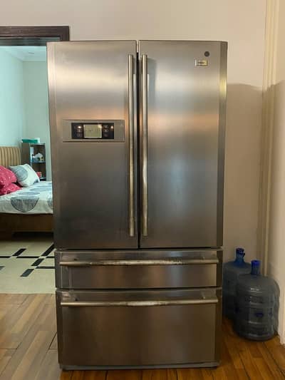 Haier Double Door Refrigerator + Freezer