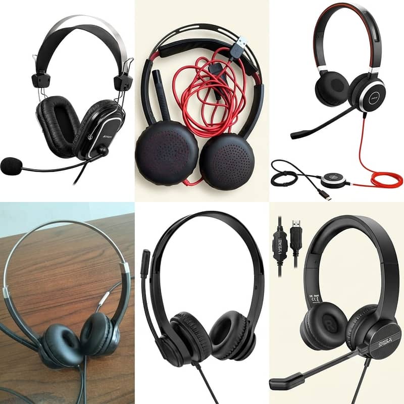 A4tech , jabra , plantronics  calling headphone quantity available 0