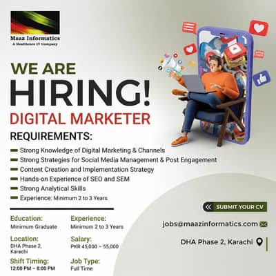 We Are Hiring Remote Base Job Digital Marketing + Graphics Designer