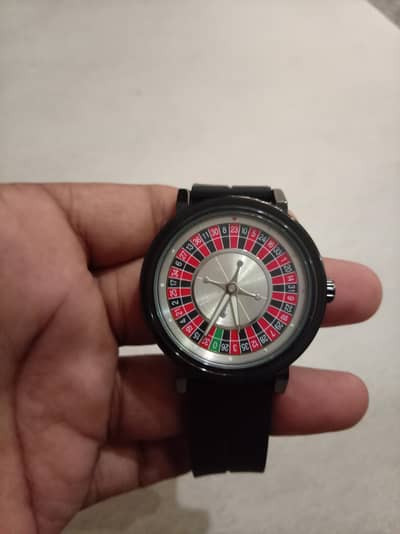 Casino style rotating watch