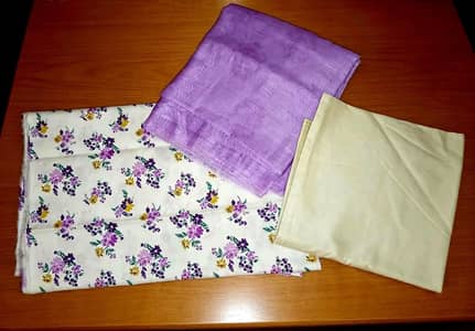 Unstiched three piece dress for sale