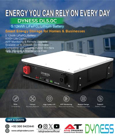Dyness DL5.0C 5.12kWh Lithium Battery