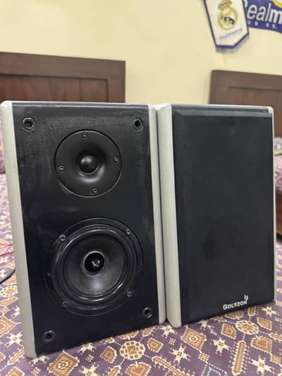 Golfzon Bookshelf Speakers with Built-in Amp System