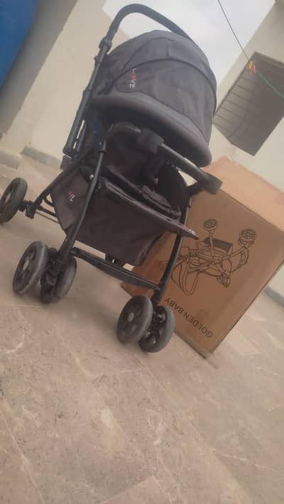 Golden baby Stroller Pram with Box **Mint Condition**