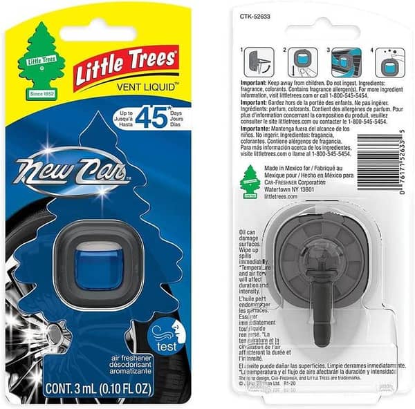 LITTLE TREES Vent Liquid Car Air Freshener – Long-Lasting Scent for Auto or Home