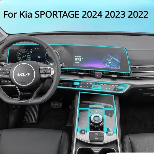 Kia Sportage 2024-2025 Interior TPU Film, Transparent PPF for Gear Console – Anti-scratch