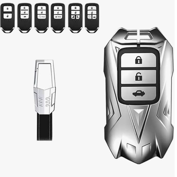 Honda Civic, City, Brv, Vezel and Others Remote Key Cover in Metal with Keychain – Batman Style