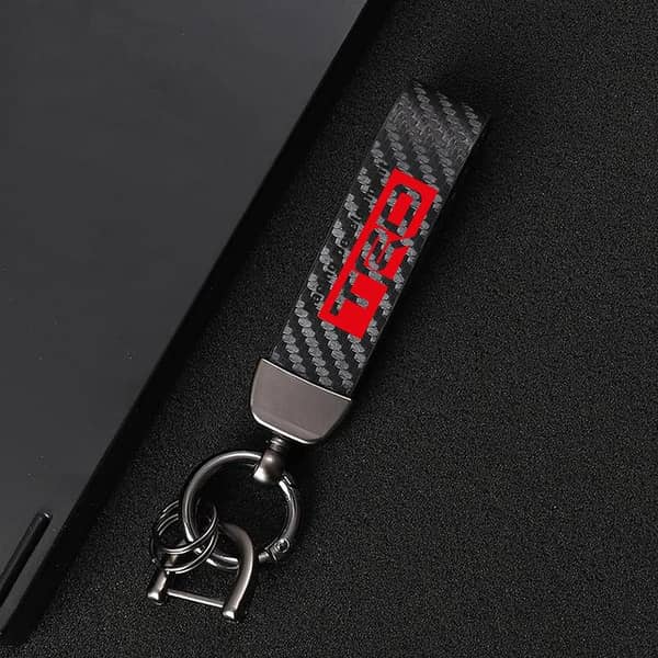 Carbon Fiber Metal Key Cover for TRD – Premium Car Key Protection Case