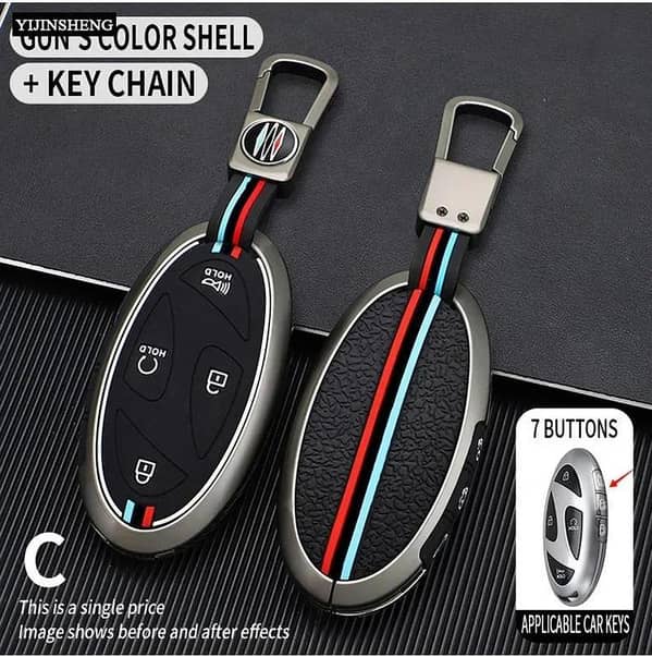 Metal Alloy Key Cover for Hyundai Sonata N Line 2025 & Elantra Hybrid 2025