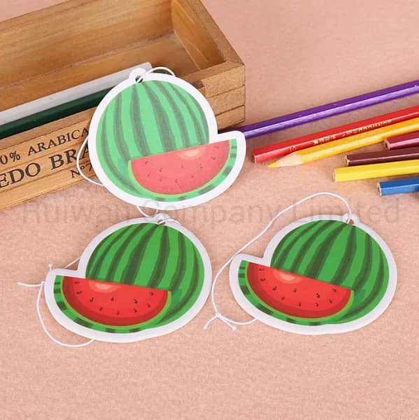 Water Maloon Shape Car Hanging Air Freshener Card - Watermaloon