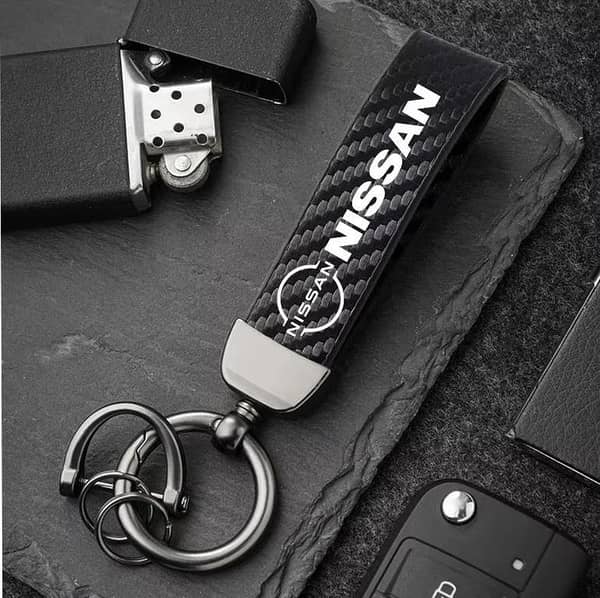 Carbon Fiber Metal Key Cover for Nissan – Premium Car Key Protection Case