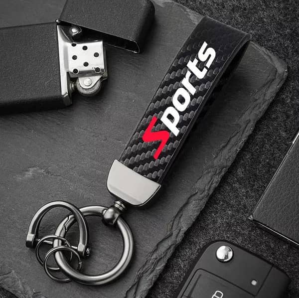 Carbon Fiber Metal Key Cover for Sports – Premium Car Key Protection Case