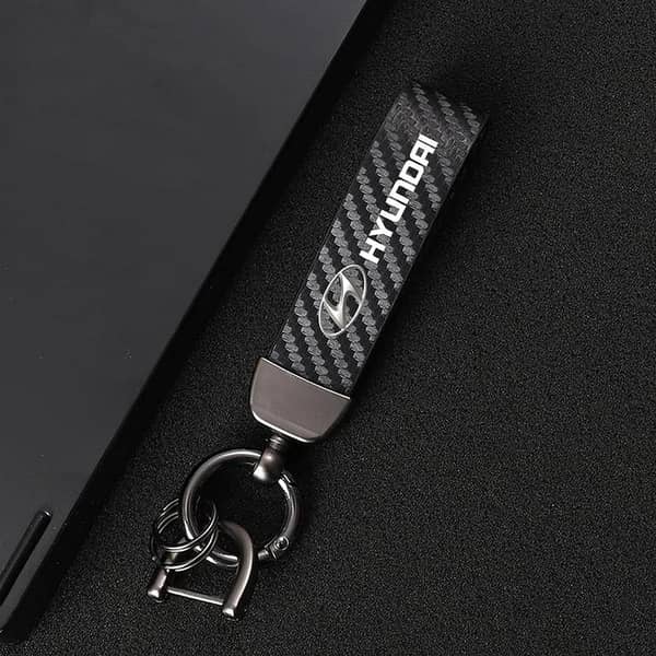 Carbon Fiber Metal Key Cover for Hyundai – Premium Protection Case