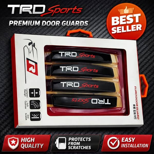 TRDsports Logo Plastic Door Guards – 4 Pieces