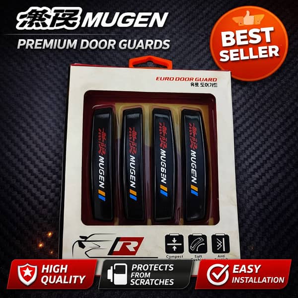 MUGEN Logo Plastic Door Guards, 4 Pieces