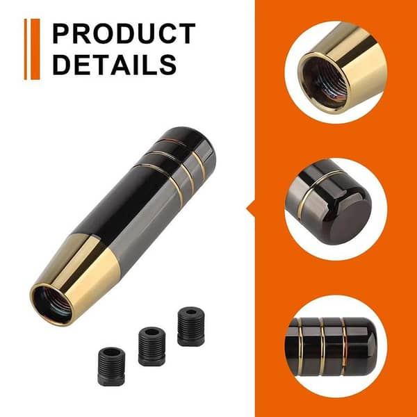 18 cm Aluminum Alloy Car Gear Shift Knob for Automatic/Manual Transmission (JDM Style) – Universal
