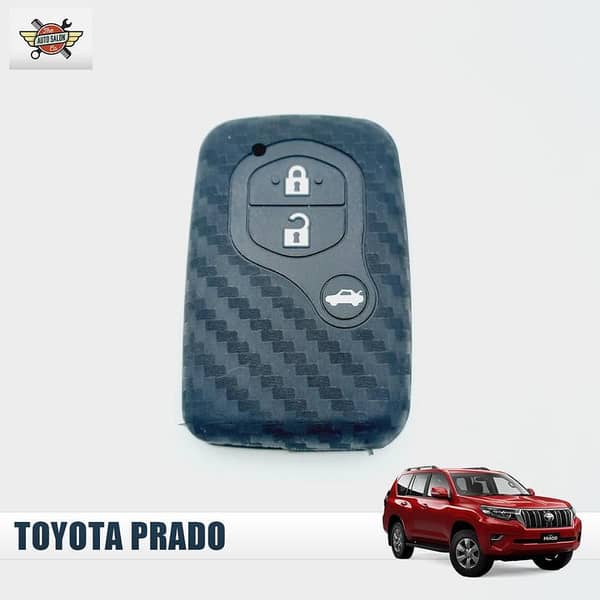 Toyota Prado Soft Carbon Fiber Key Cover