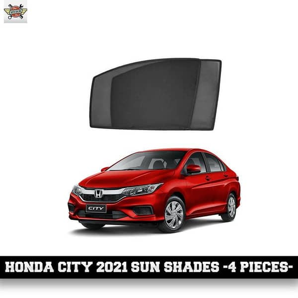Honda City 2021 Onwards Sun Shades - 4 Pieces (Without Logo)