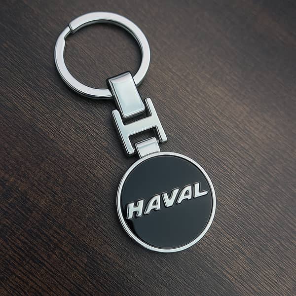 Metal Keychain for Car & Bike – Haval Logo, Premium Durable Key Ring Accessory