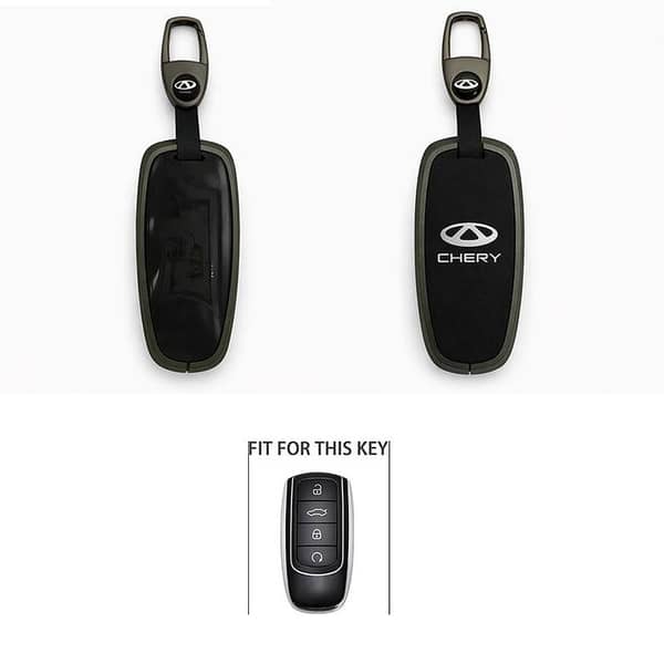 ZOBIG Aluminium Alloy + TPU Key Cover for Chery Tiggo 8, Jaecoo J7