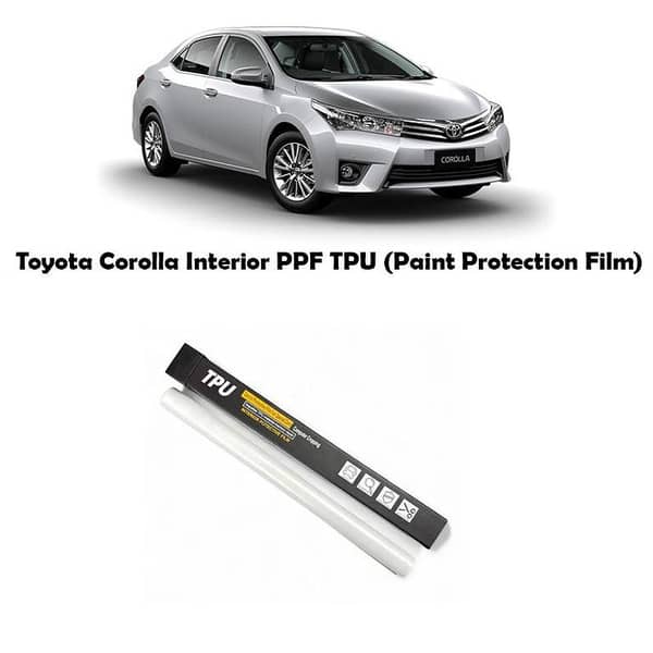 Toyota Corolla (2014-2025) Interior TPU Film for Gear Panel and Center Console – Transparent, Anti-Scratch