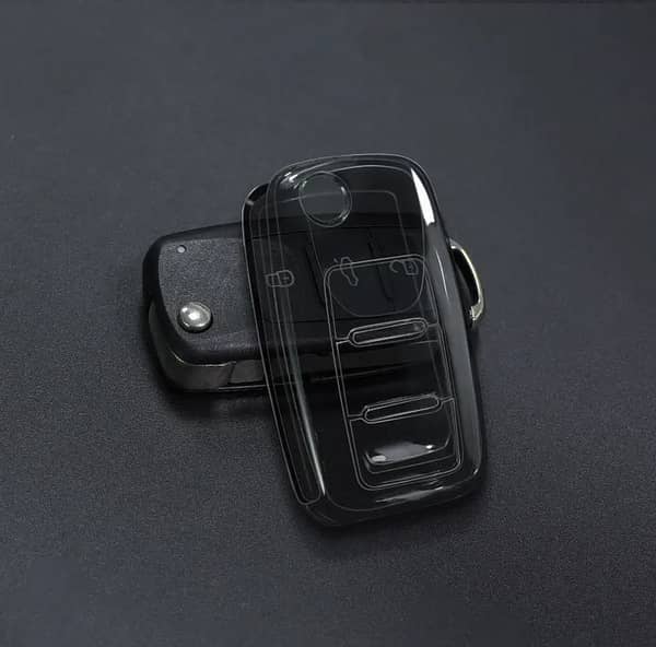 Changan Alsvin Flip Folding Remote Key Cover – Transparent Smoke TPU Shell